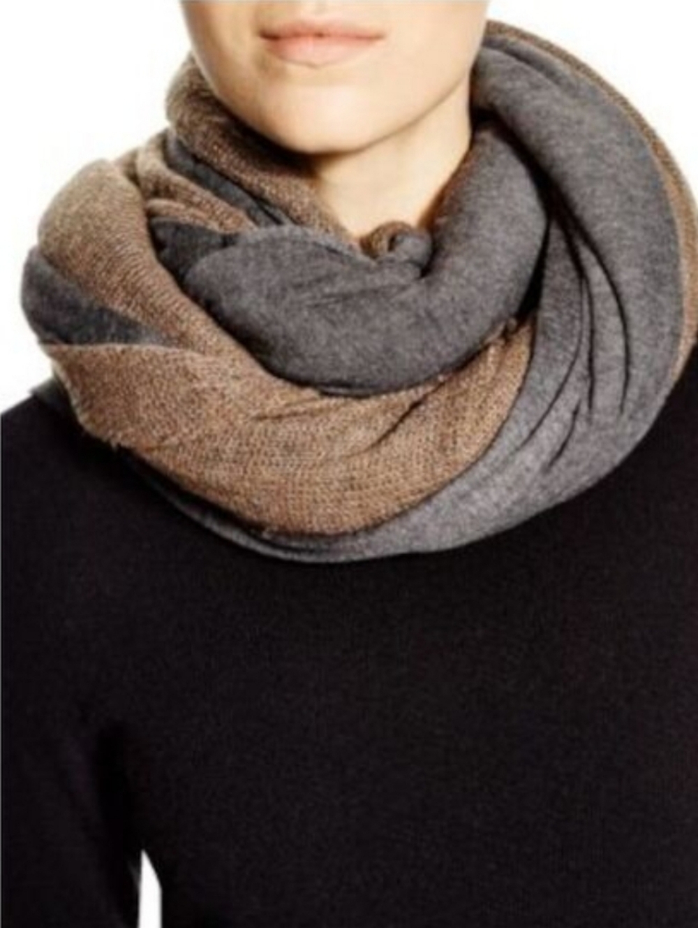 NEW WITH TAG Donni Charm 2 Tone Scarf